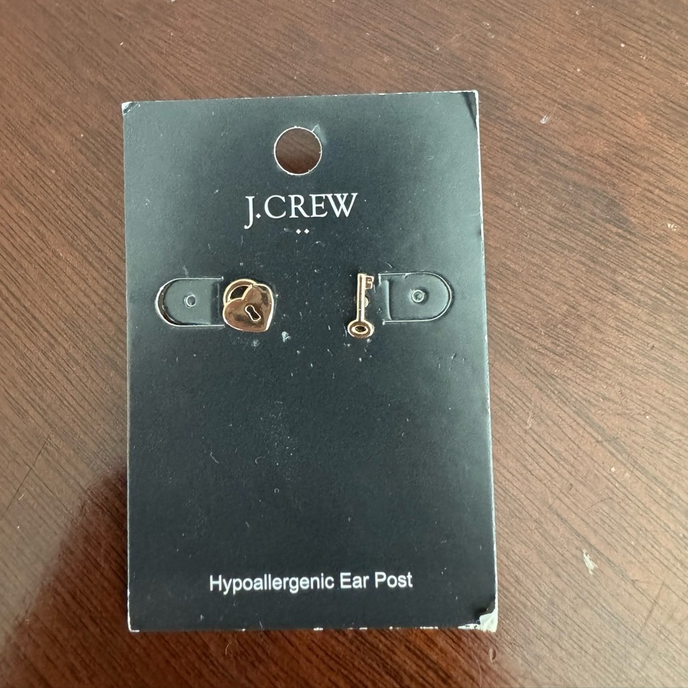 J.Crew Lock & Key Earrings